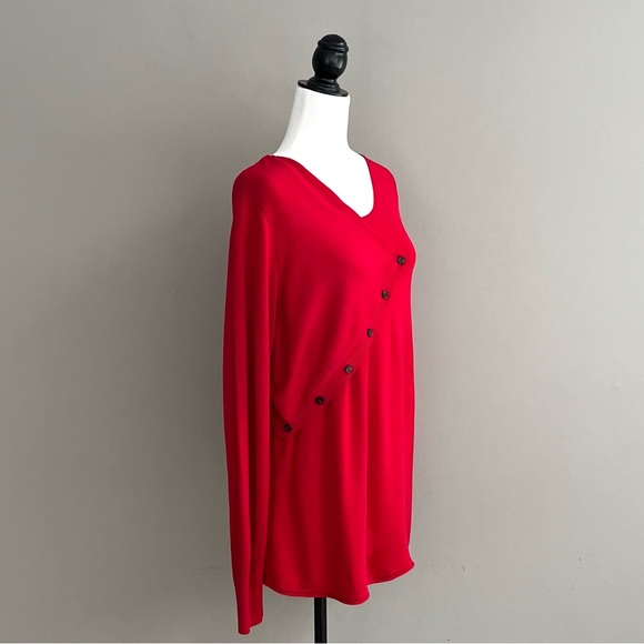 Red Olsen Sweater Size Large - Picture 3 of 7